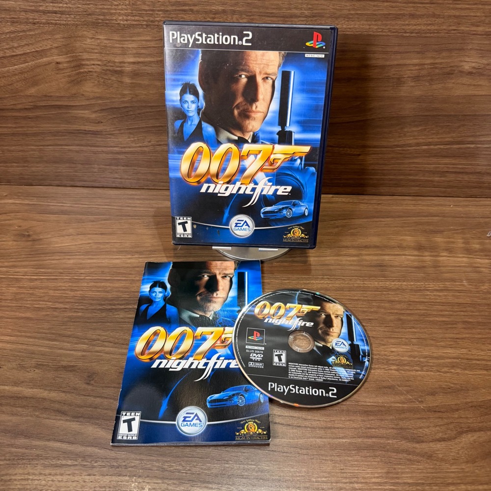 EA Games 007 Nightfire PS2 Video Game Excellent Complete CIB Pierce Brosnan